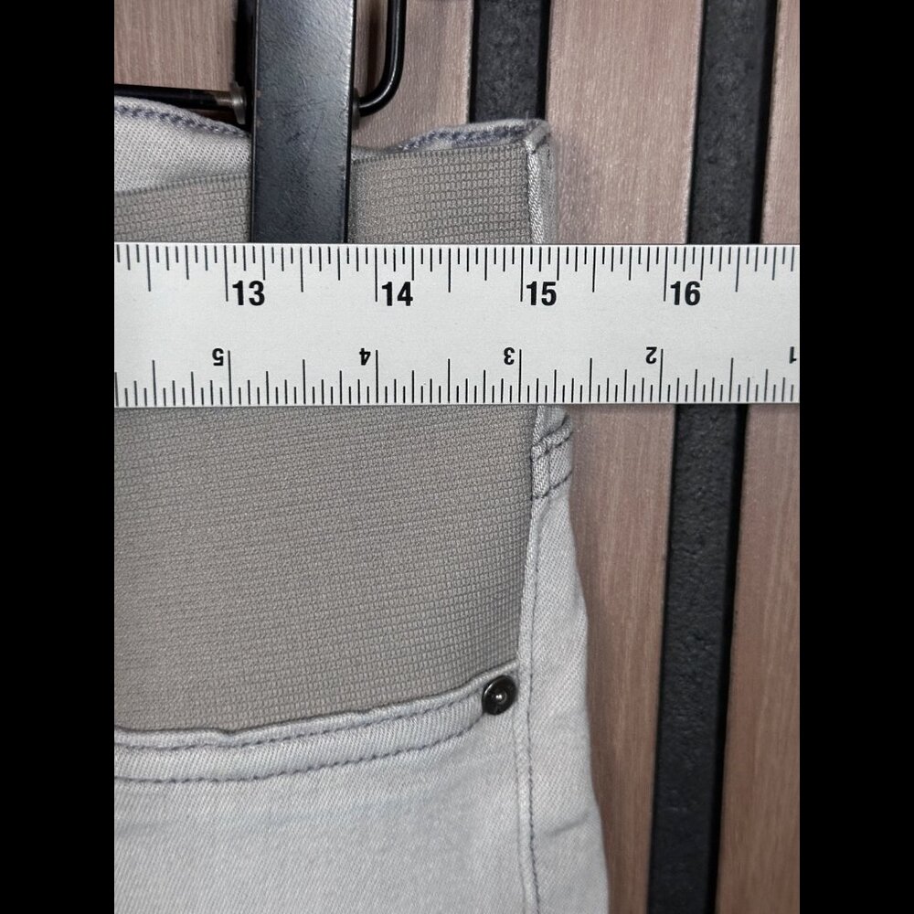 DL1961 Jeans 27 Womens Gray Emma Maternity Power Leggings Low Rise Frayed Hem - Picture 3 of 13